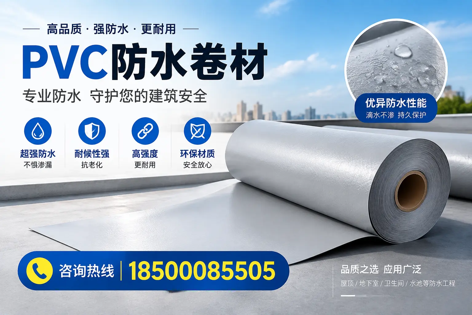 钦州地区pvc防水卷材的市场现状与发展趋势